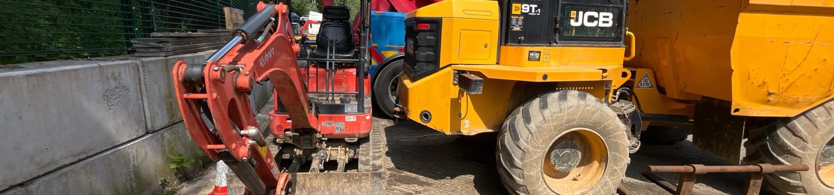 kubota mini excavator JCB site dumper for sale