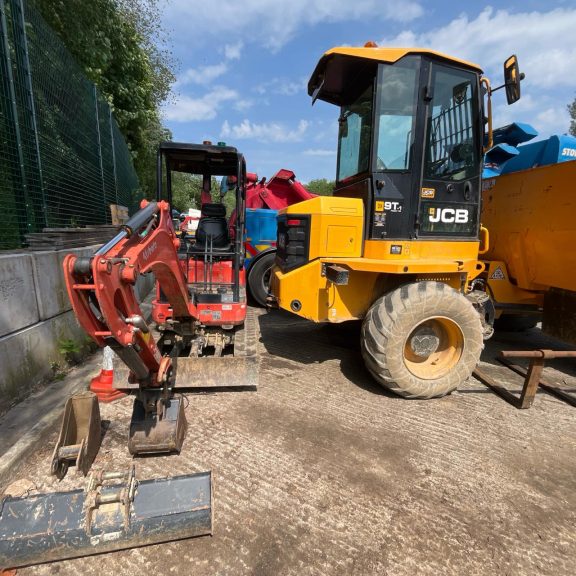 kubota mini excavator JCB site dumper for sale